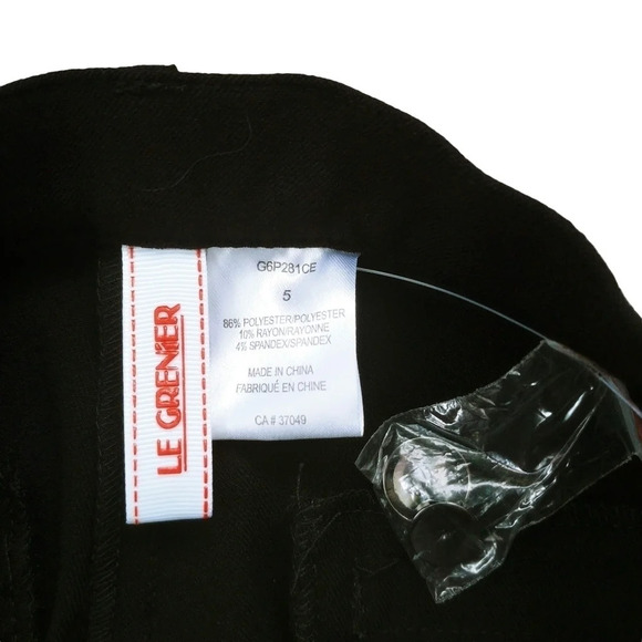 Le Grenier Bootcut Black Trousers 4/5 - Picture 6 of 6